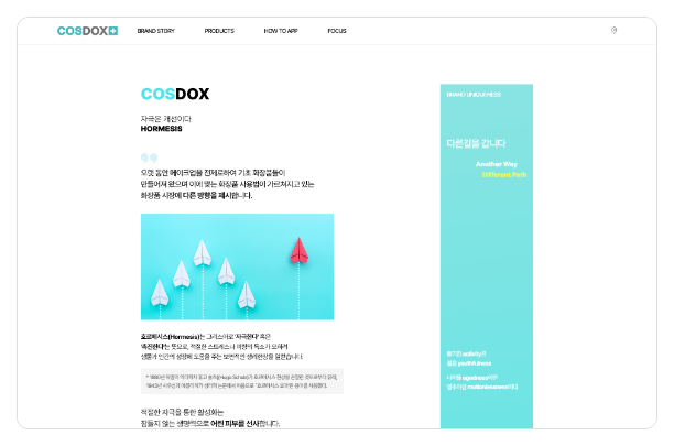 코스독스 서브페이지